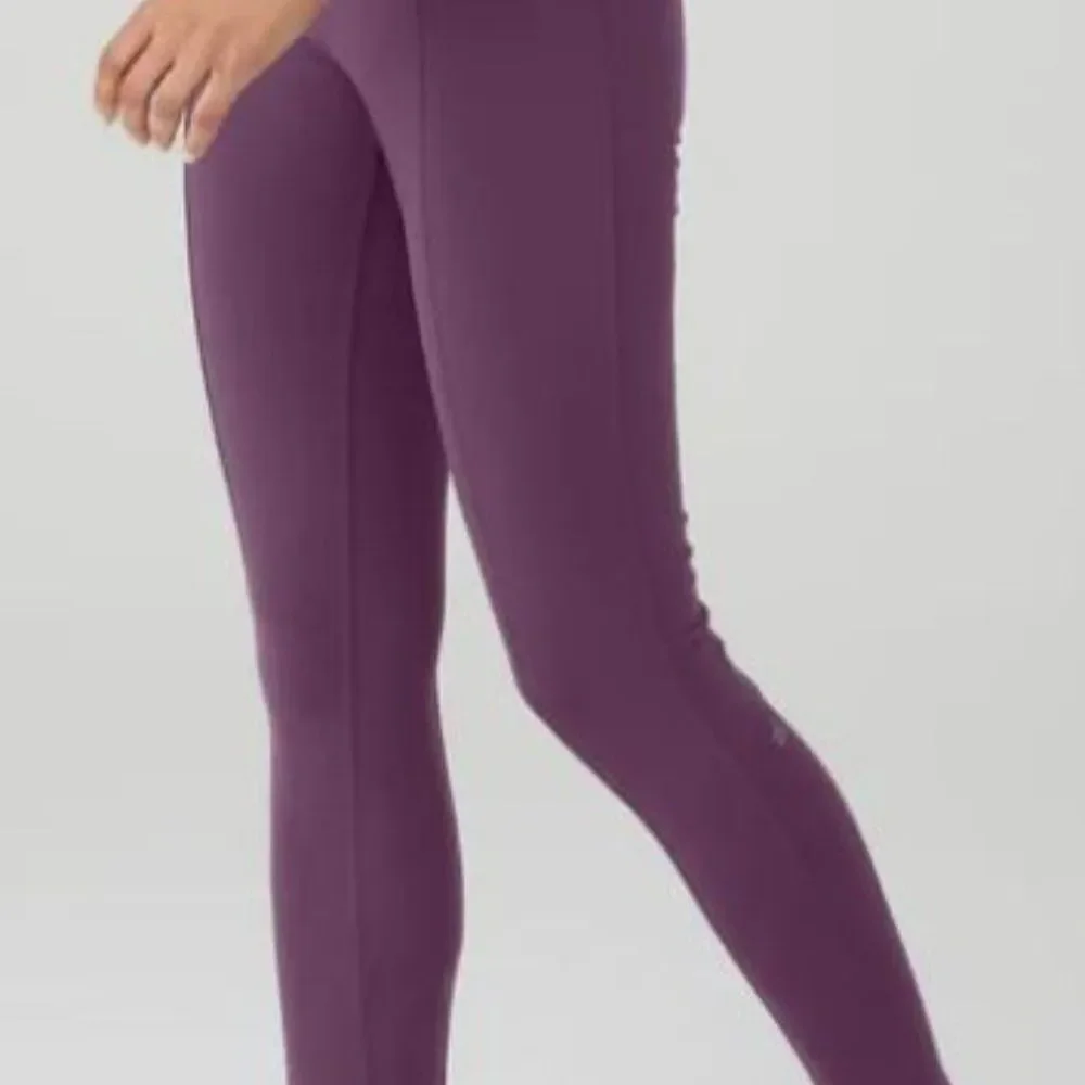 ALO Yoga High-Waist Plum Leggings